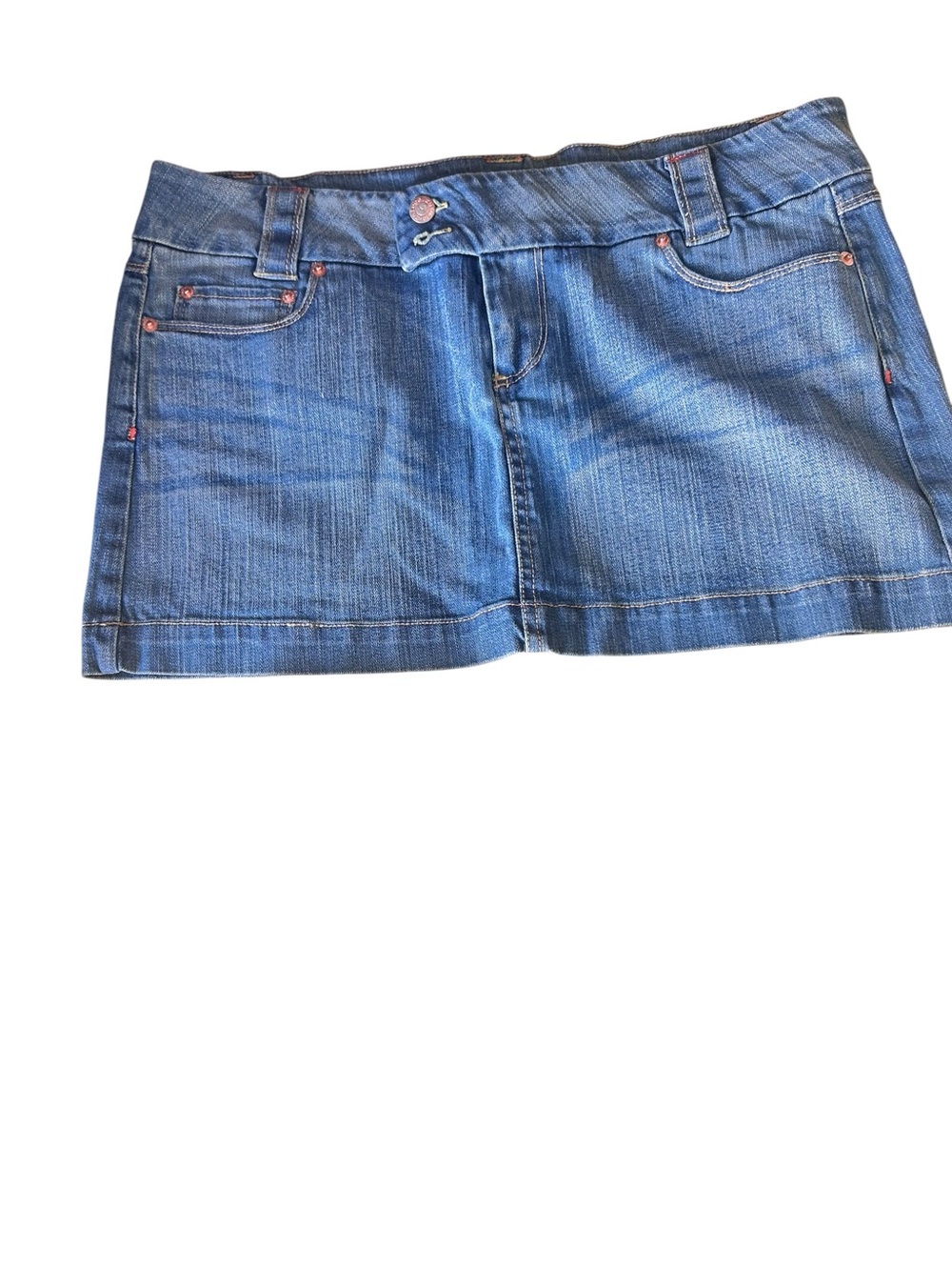 refuge Blue Denim Mini Skirt